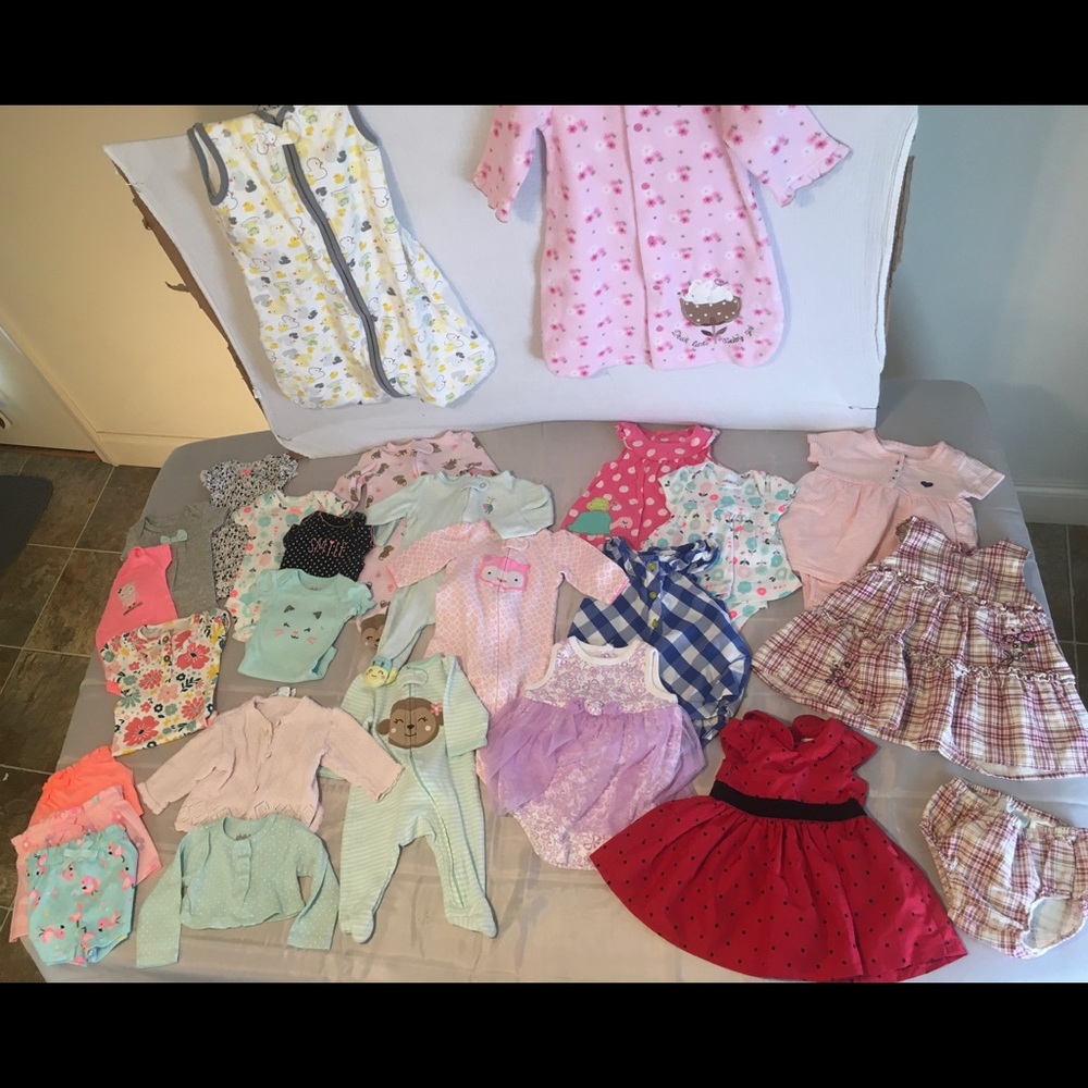 Baby girl clothing DRESS OUTFIT SLEEPER Lot
